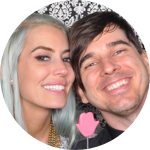 christian and colleen in a wedding photobooth